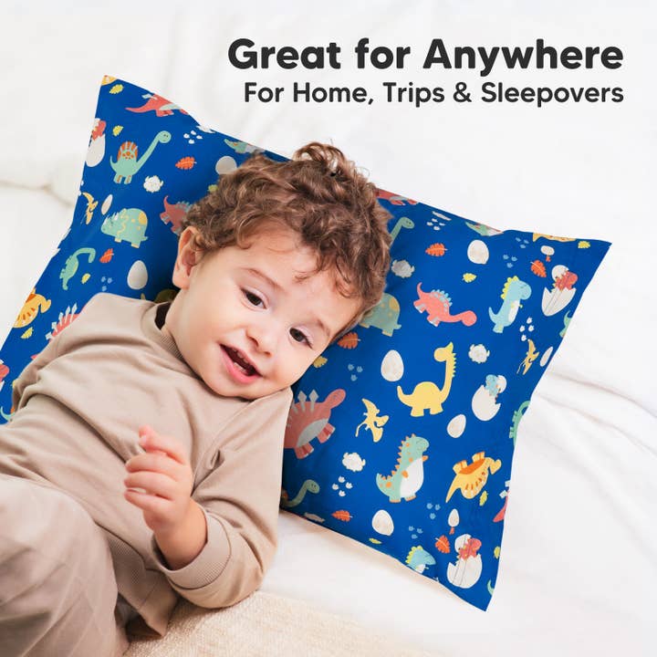 KeaBabies - Wholesale Bedding Pillowcase/Sham - Kids & Baby - KeaBabies Printed Toddler Pillowcase 13X18" (DinoWorld)