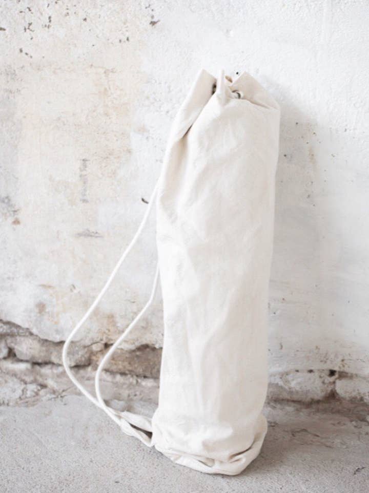 Yogatasche aus weißer Baumwolle für den Großhandel von MoiTu Studio