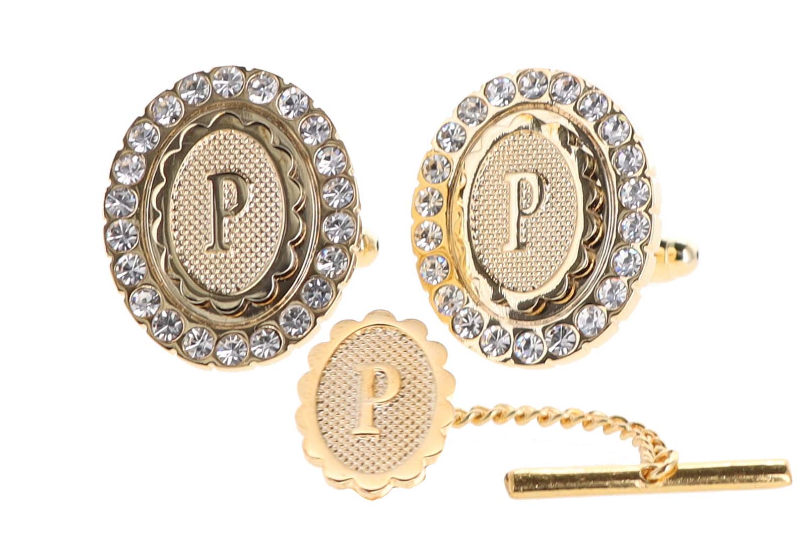 Dubal Brothers - Vendita all'ingrosso Gemelli - Gemelli e fermacravatte Vittorio Vico Bling iniziali: dalla A alla Z di Classy Cufflinks15