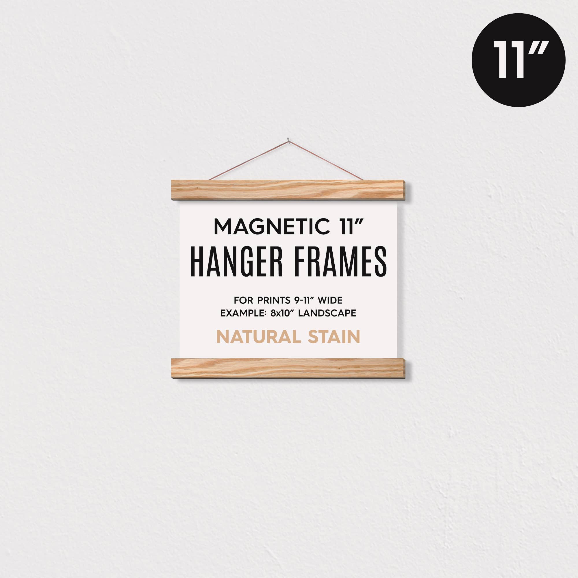 Hanger Frames - Venta al por mayor Marcos de fotos - Marco magnético para póster de 11" para impresión horizontal de 8 x 10 cm