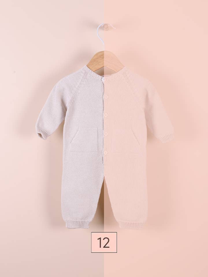 Jumpsuit knitted from organic cotton | SWEET AND LOVING for wholesale by Wedoble: sustainable children's fashion