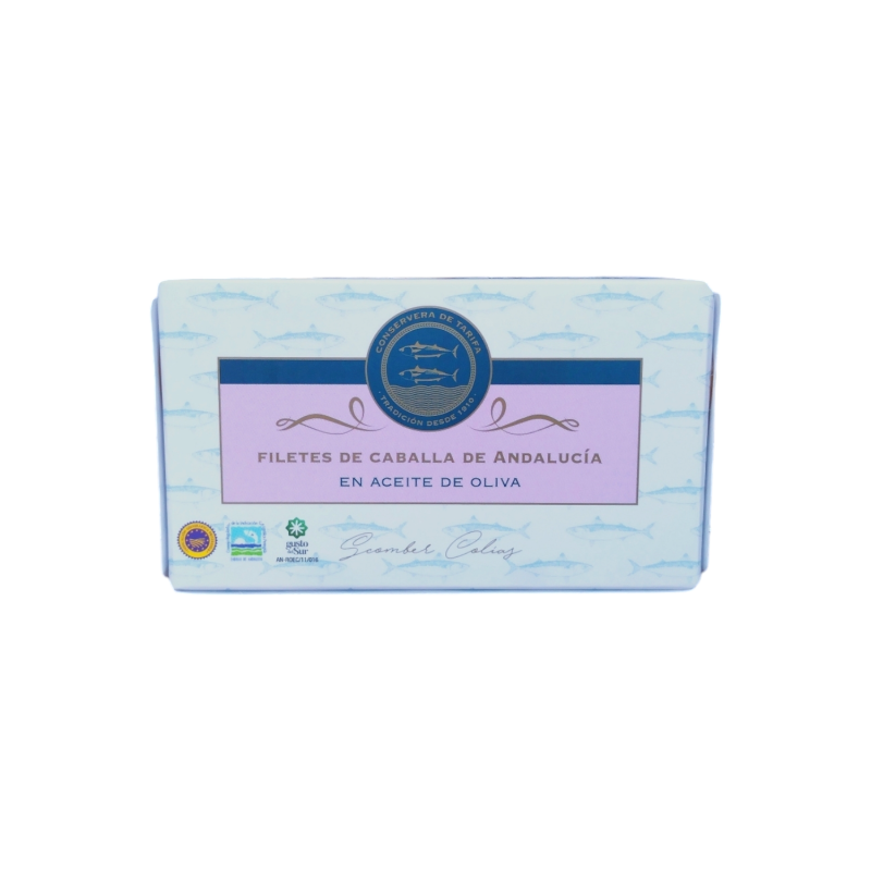 Made in Spain – Engroshandel Fisk på dåse – Makrelfileter i olivenolie, Conservera de Tarifa0