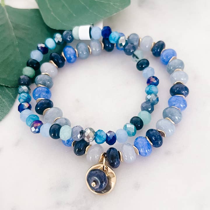 B-605-Blue for wholesale by Lou & Co