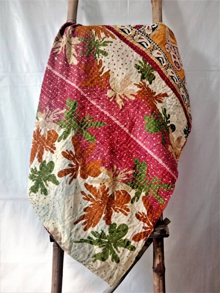 Meghcraft - Wholesale Quilt - Cotton Vintage Quilted Blanket-Bohemian Bed Decor Throw4