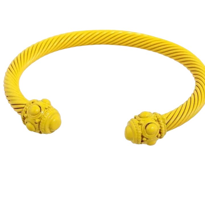 The Candy Collections - Wholesale Cuff Bracelet - DY Style Cable cuff bracelet renessiance color twist summer3