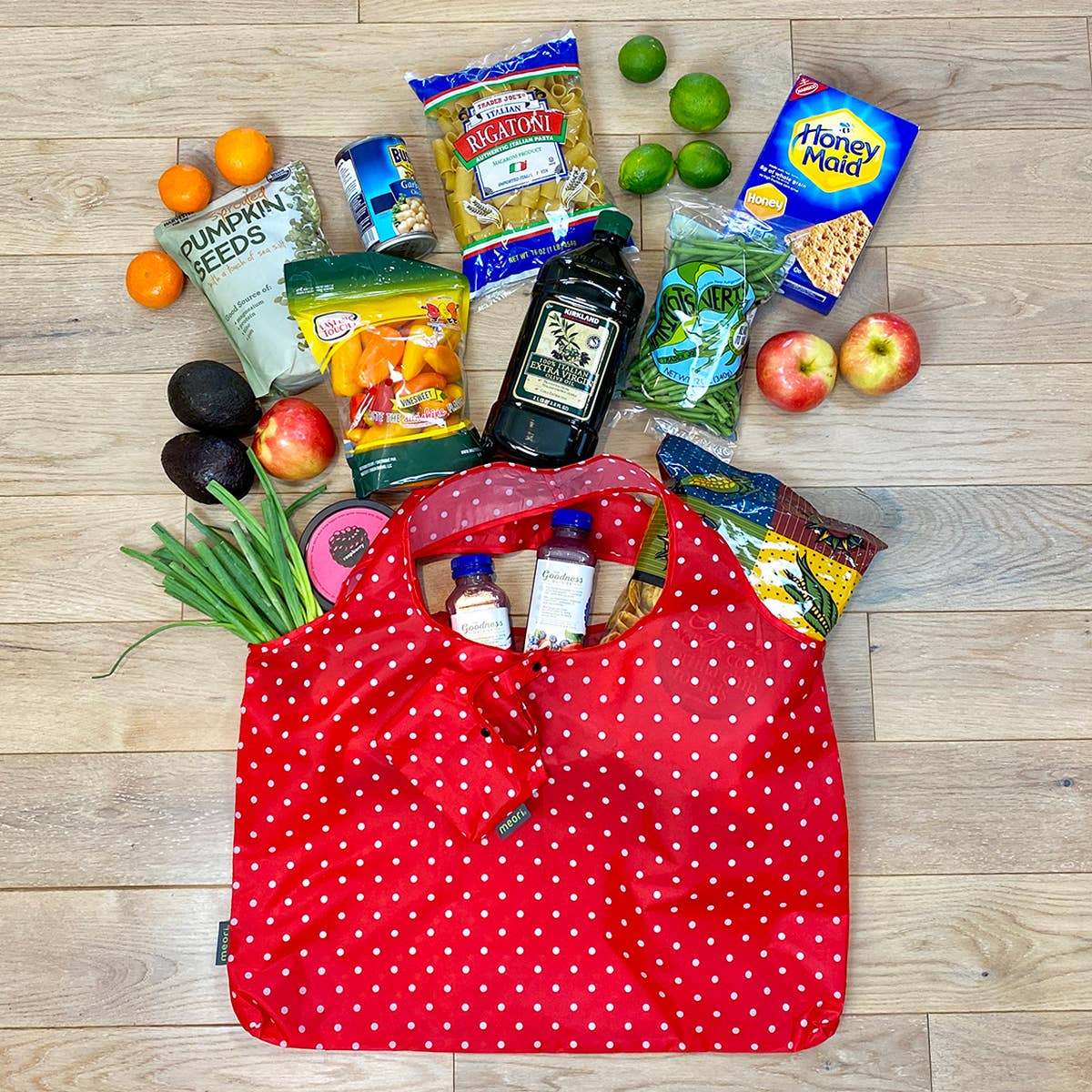 meori Inc - Vente Sacs de course/à provisions - Sac réutilisable pour courses « Pocket Shopper » lavable en machine12