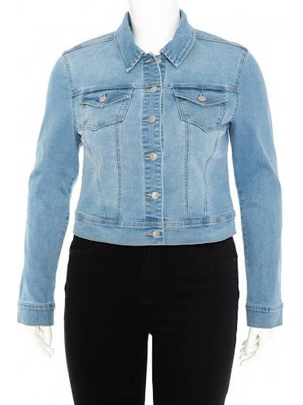 Curve Market - Wholesale Denim Jacket - Women's - PLUS SIZE DENIM JACKET8
