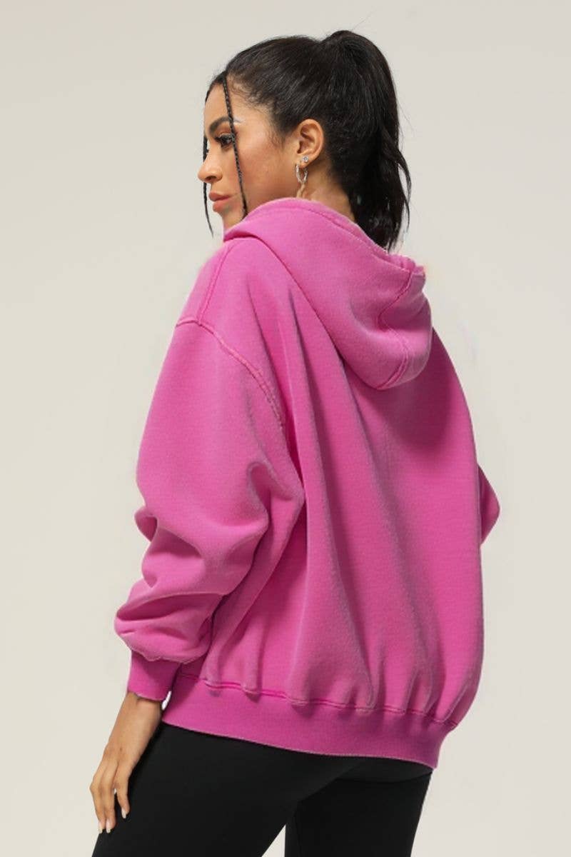 Sodalemon - Wholesale Hoodie - Dames - Zware gewassen fluwelen sweatshirt met capuchon12