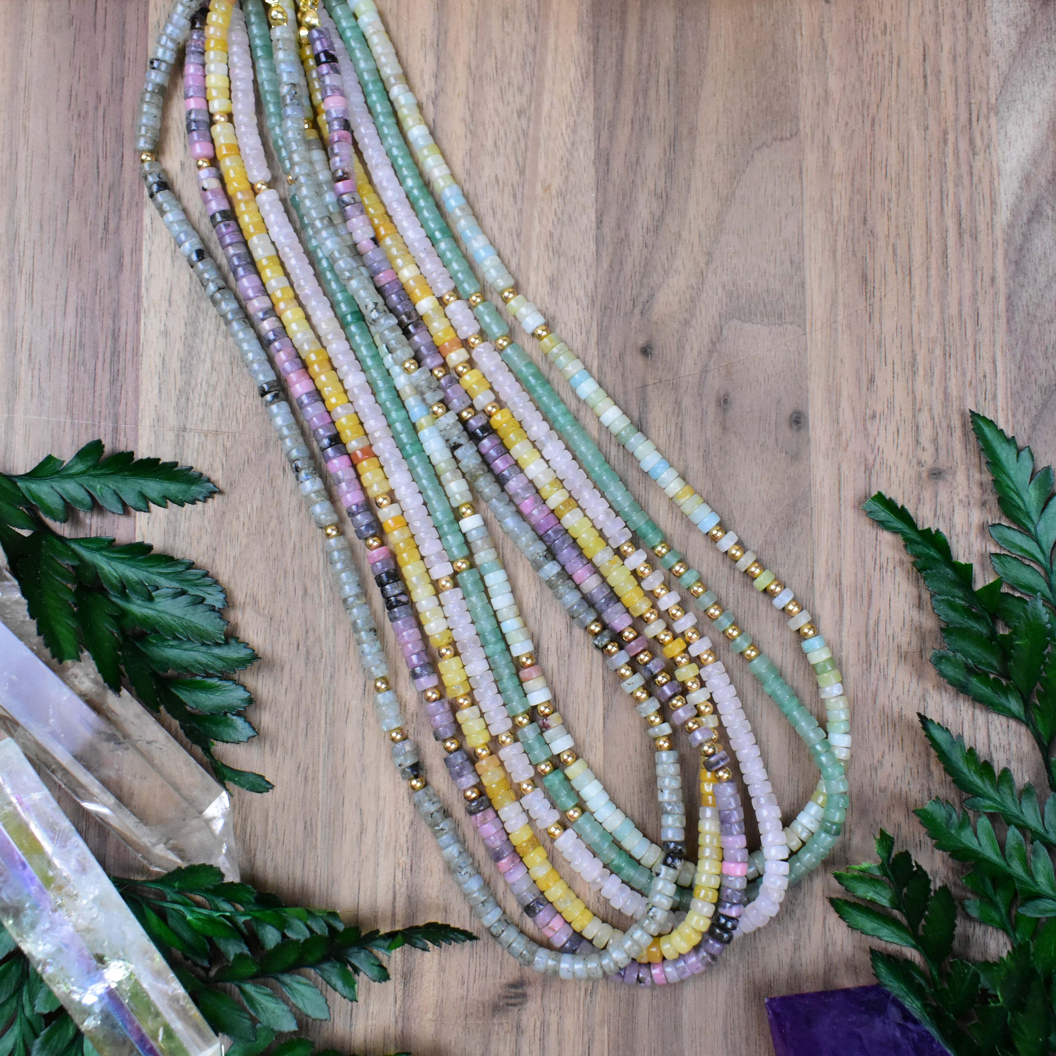 Ewelina Pas Jewelry - Wholesale Kralen/parelketting - Litae/// Delicate edelsteen kralen ketting17