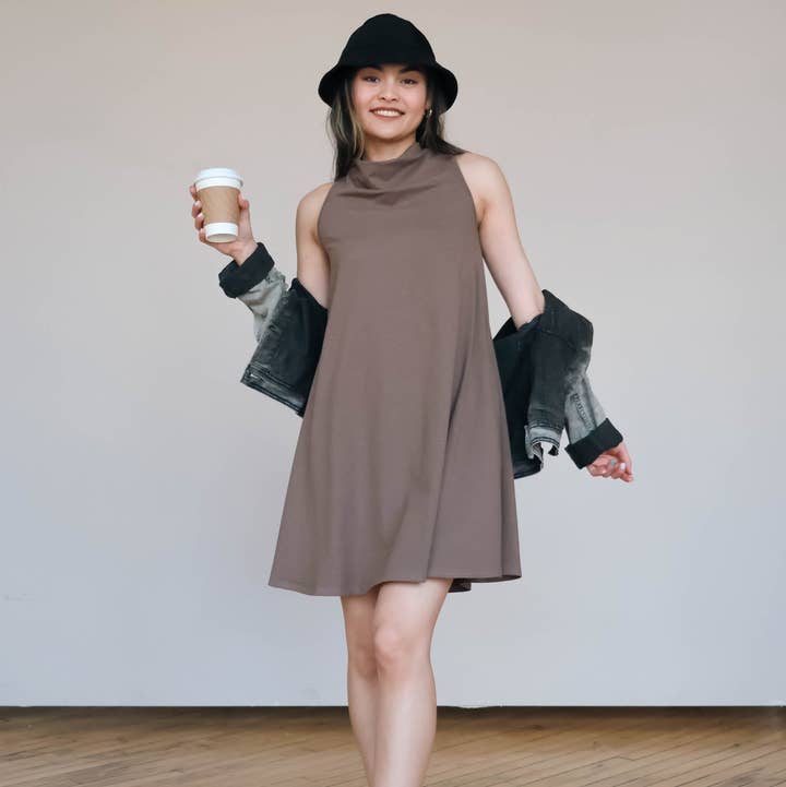 Wulfka - Wholesale Dress - Women's - Wendy Cowl Dress3