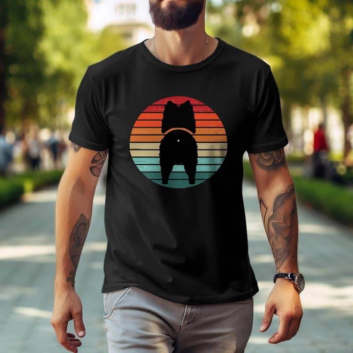 T-shirt drôle aux fesses d'esquimau américain pour la vente par Peaches Mommy