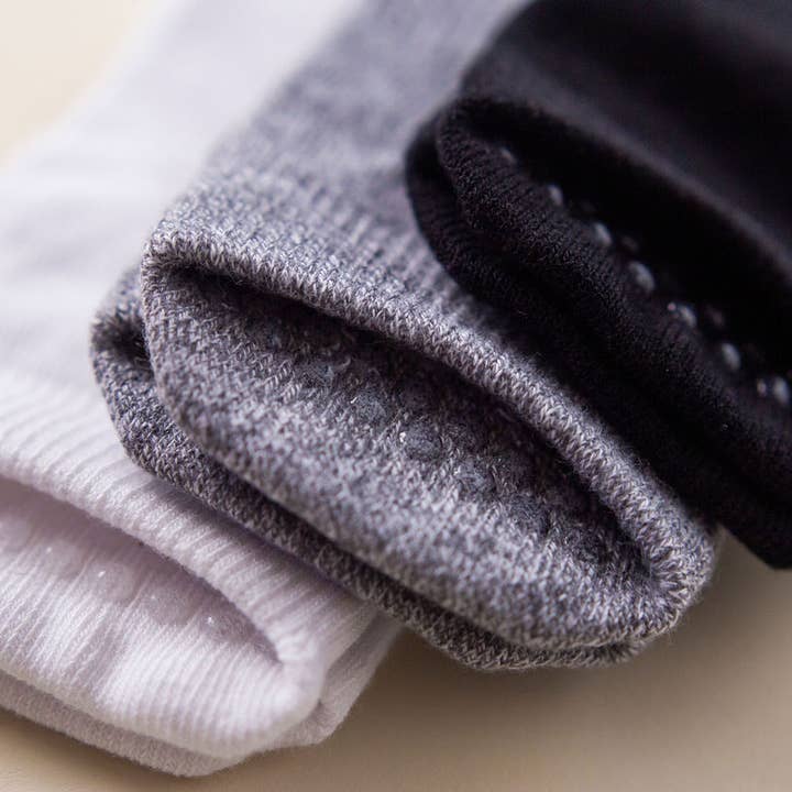 squid socks – Meias - Bebé por atacado – Crew - Meias Antiderrapantes para Bebés em Branco, Cinza, Preto2