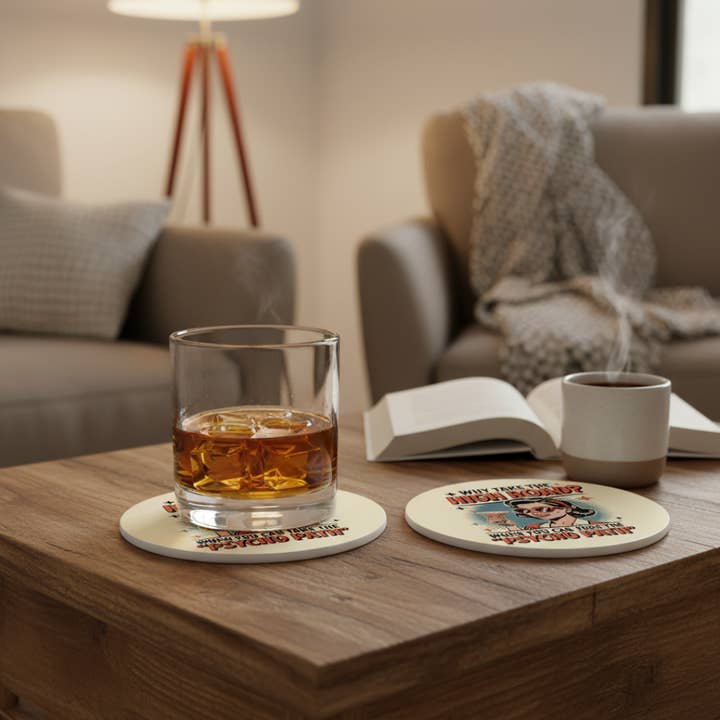 Handsome Sam's - Wholesale Coasters - Sassy Fun Full Color Printed Coasters - Glossy Ceramic1