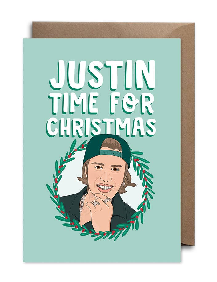 Bonne Nouvelle – Großhandel Weihnachtskarte – Justin Bieber Weihnachtskarte — Justin Time For Christmas5