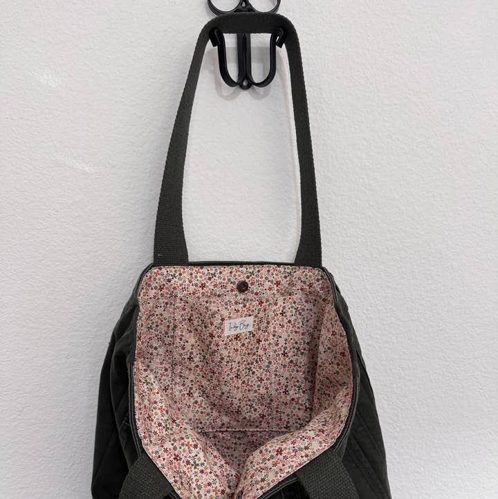 Indigo Bags - Wholesale Tote Bag - Women's - Anthropologie Upcycled Utility Jean Tote Bag - earthy ditsy1