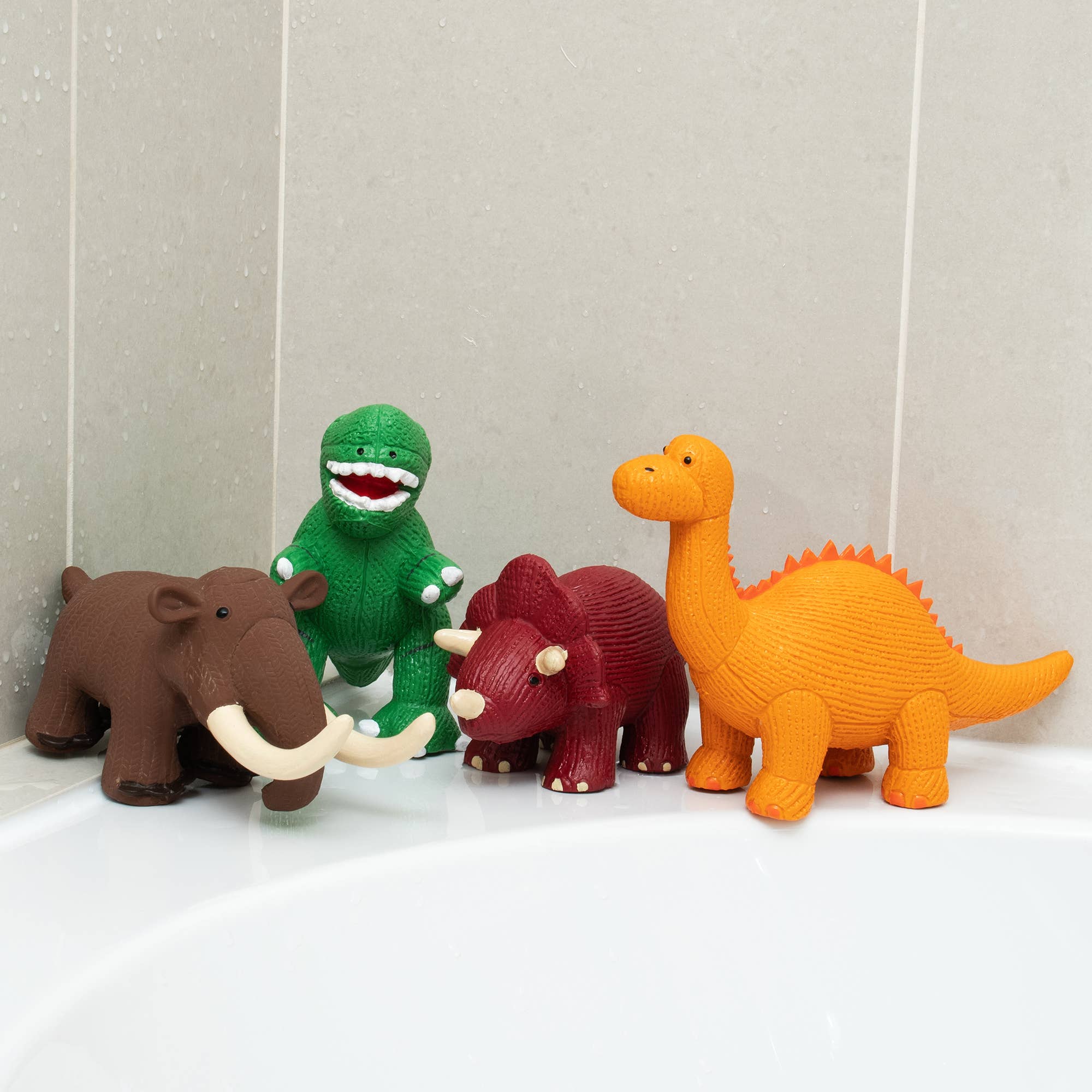 Best Years Ltd - Wholesale Bath Toy - Baby - Rubber Red Triceratops Dinosaur Toy, Bath Toy, Teether3