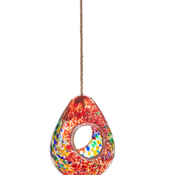 Maison - Wholesale Bird Feeder - Gls/Hmp.Rope.Hngng Birdfeeder