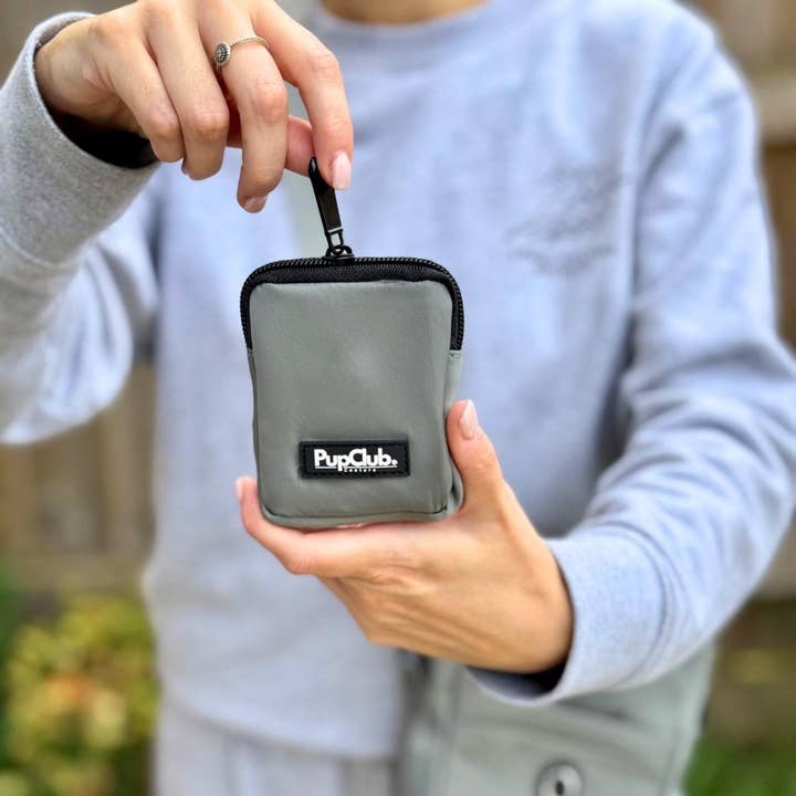 Dog Treat Pouch - Grey for wholesale by PupClub Couture