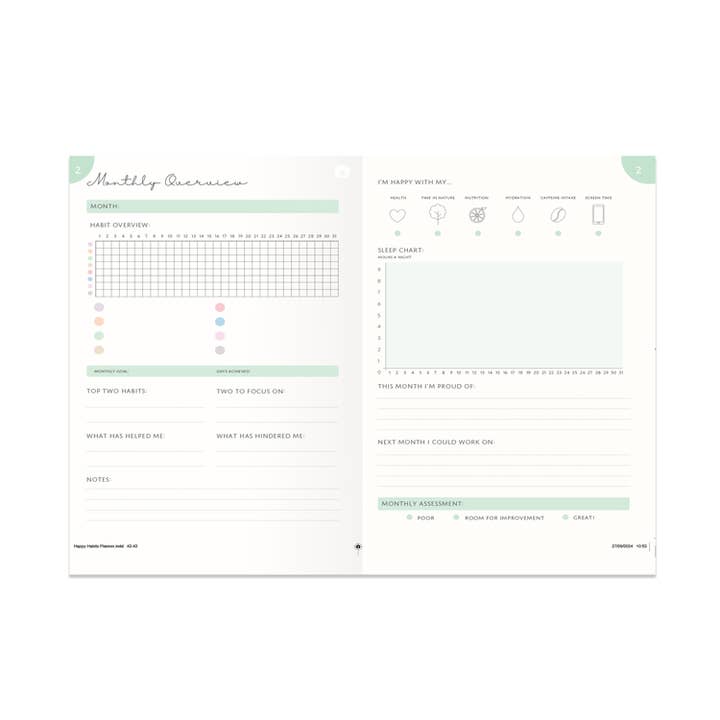 Portico Designs - Wholesale Journal/Diary - Rituals Happy Habits Guided Productivity Journal/Planner2