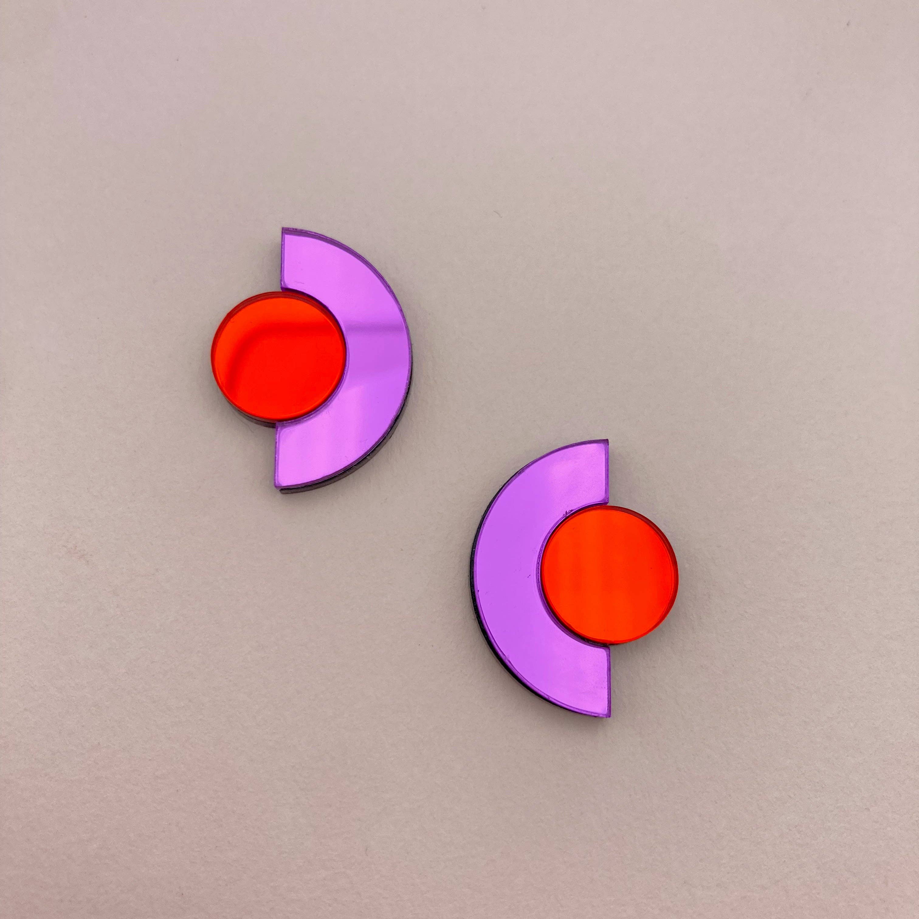 Studio Annette – wholesale Stud/post earrings – Mirror stud earrings - Roseline3