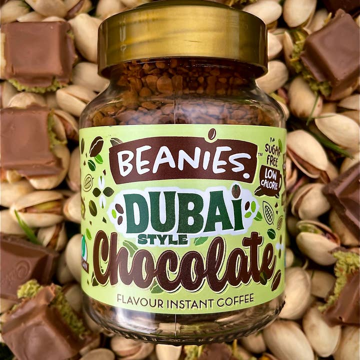 Beanies 50g Dubai Style Chocolate Flavoured Coffee for wholesale by Beanies The Flavour Co. Ltd