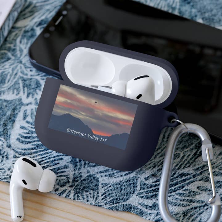 Sunset in Bitterroot Valley Montana AirPods and AirPods Pro Case Cover for wholesale by See Joy Creative