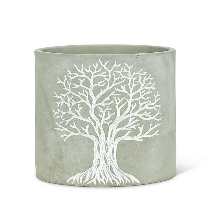 Abbott - Wholesale Plant Pot - Tree of Life Planter - Folk-Art Style Graphic1