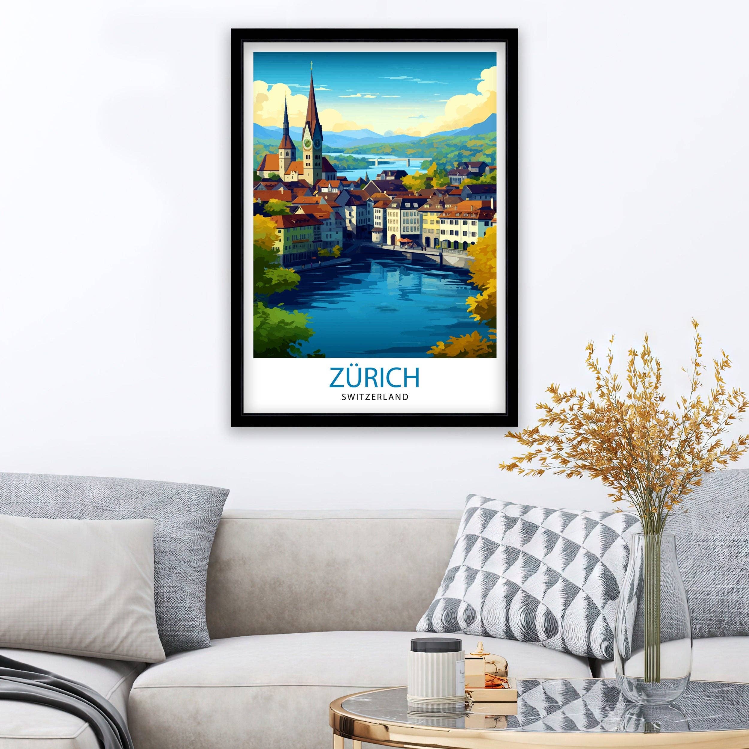 InkNPrintz – wholesale Poster – Zurich Switzerland Travel Poster Zurich5
