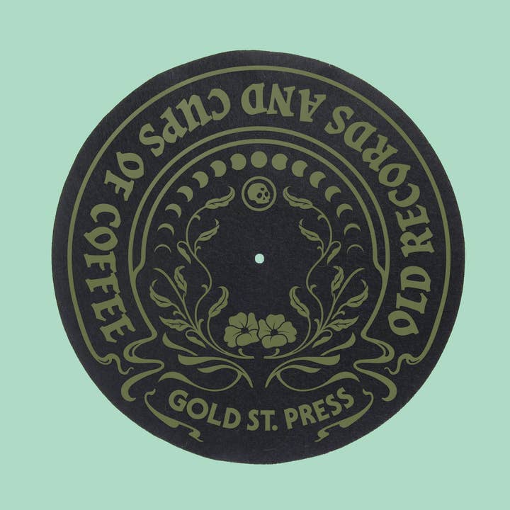 Old Records Vinyl Player Slipmat for wholesale by Gold St. Press