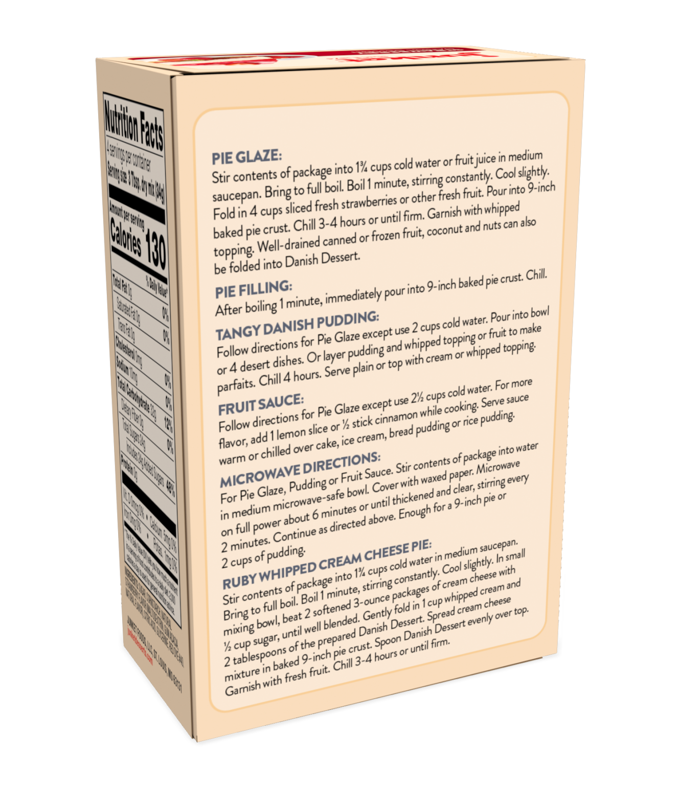 Junket Desserts - Wholesale Pudding - Strawberry Deens dessert (geval van 12)1