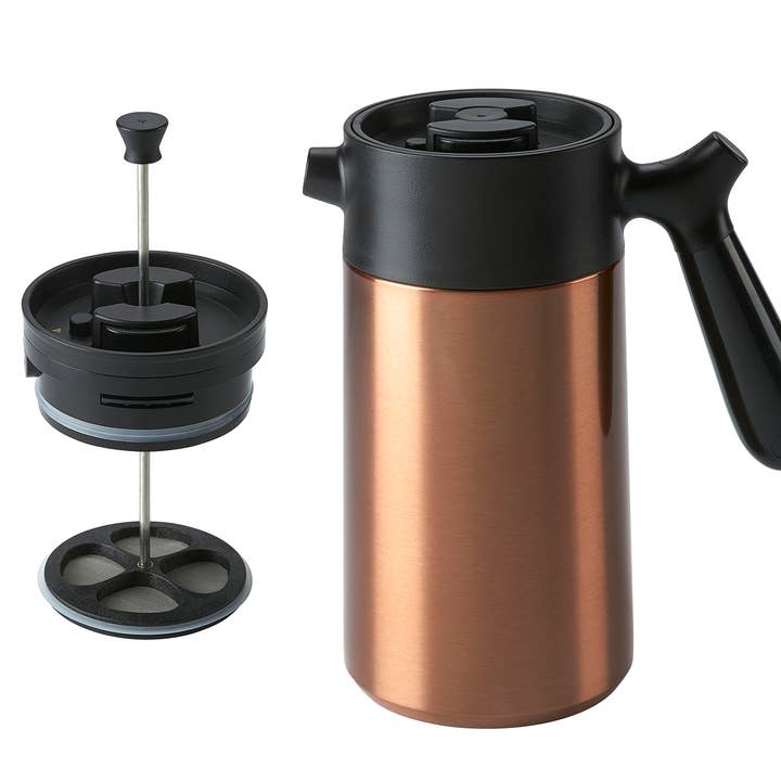 CasaWare - Wholesale French press - SS 32 oz Vacuum Insulated French Press5