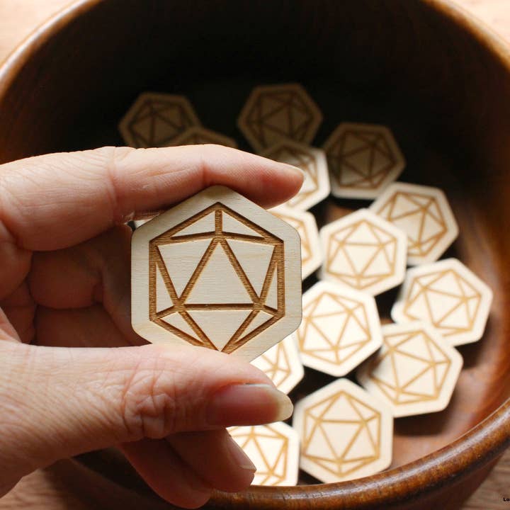 6 by 6 Arts - Wholesale Magnet - Icosahedron /D20 Magnet