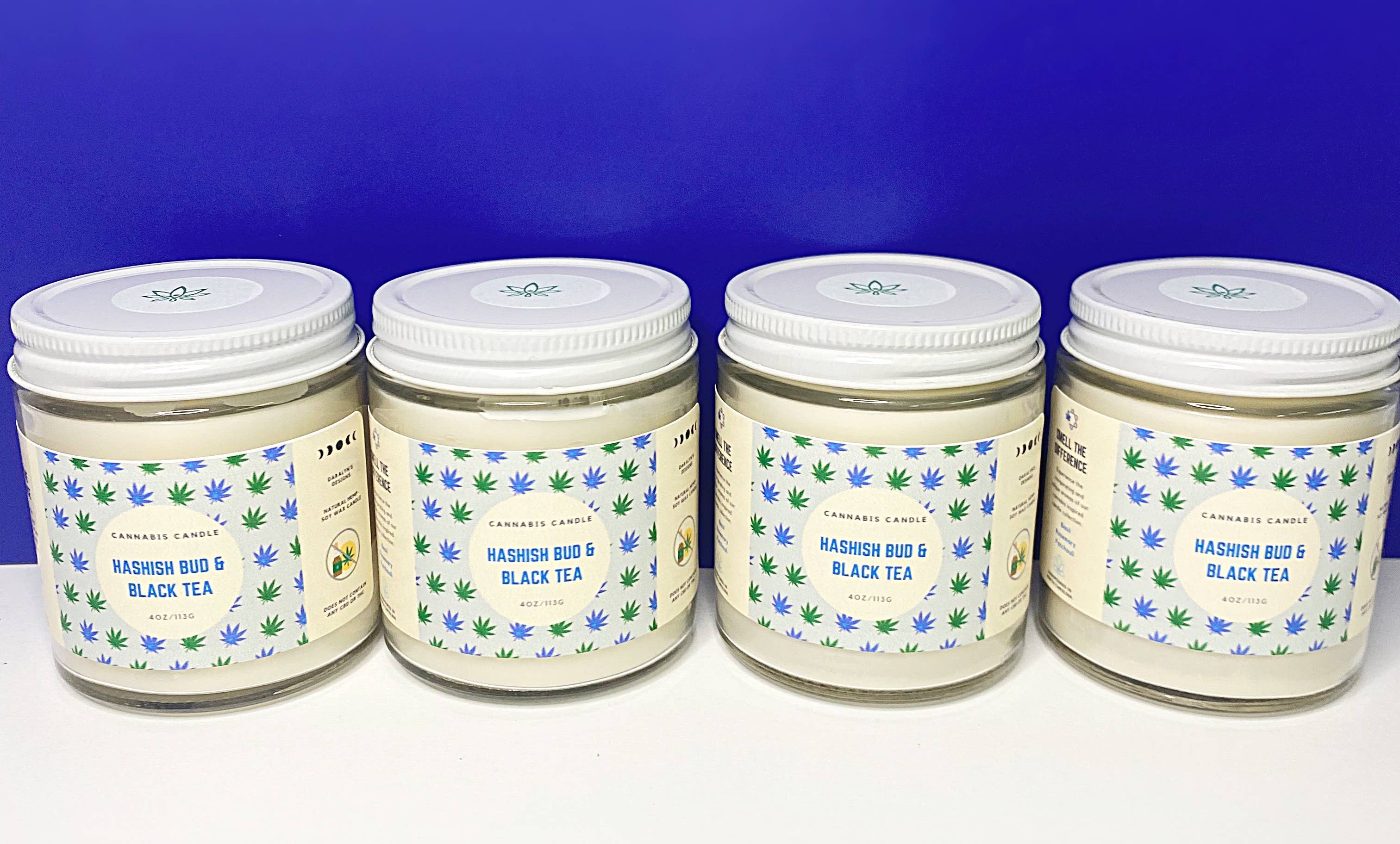 Daralyn's Designs - Wholesale Jar/Filled Candle - Cannabis Candle | 4oz | Hemp Wax7