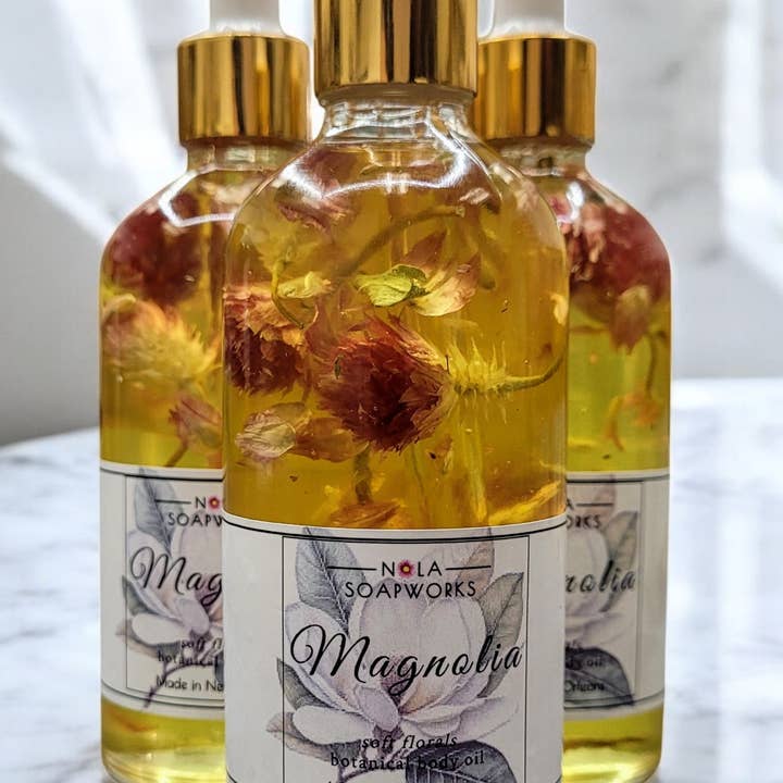 Essentially NOLA Soap Works - Wholesale Bath/Body Oil - Botanical Infused Body Oils - Feed Your Skin