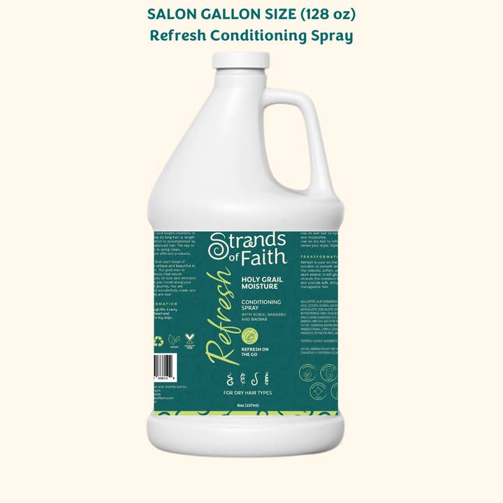 REFRESH CONDITIONING SPRAY (GALLON SALON SIZE) for wholesale by Strands of Faith