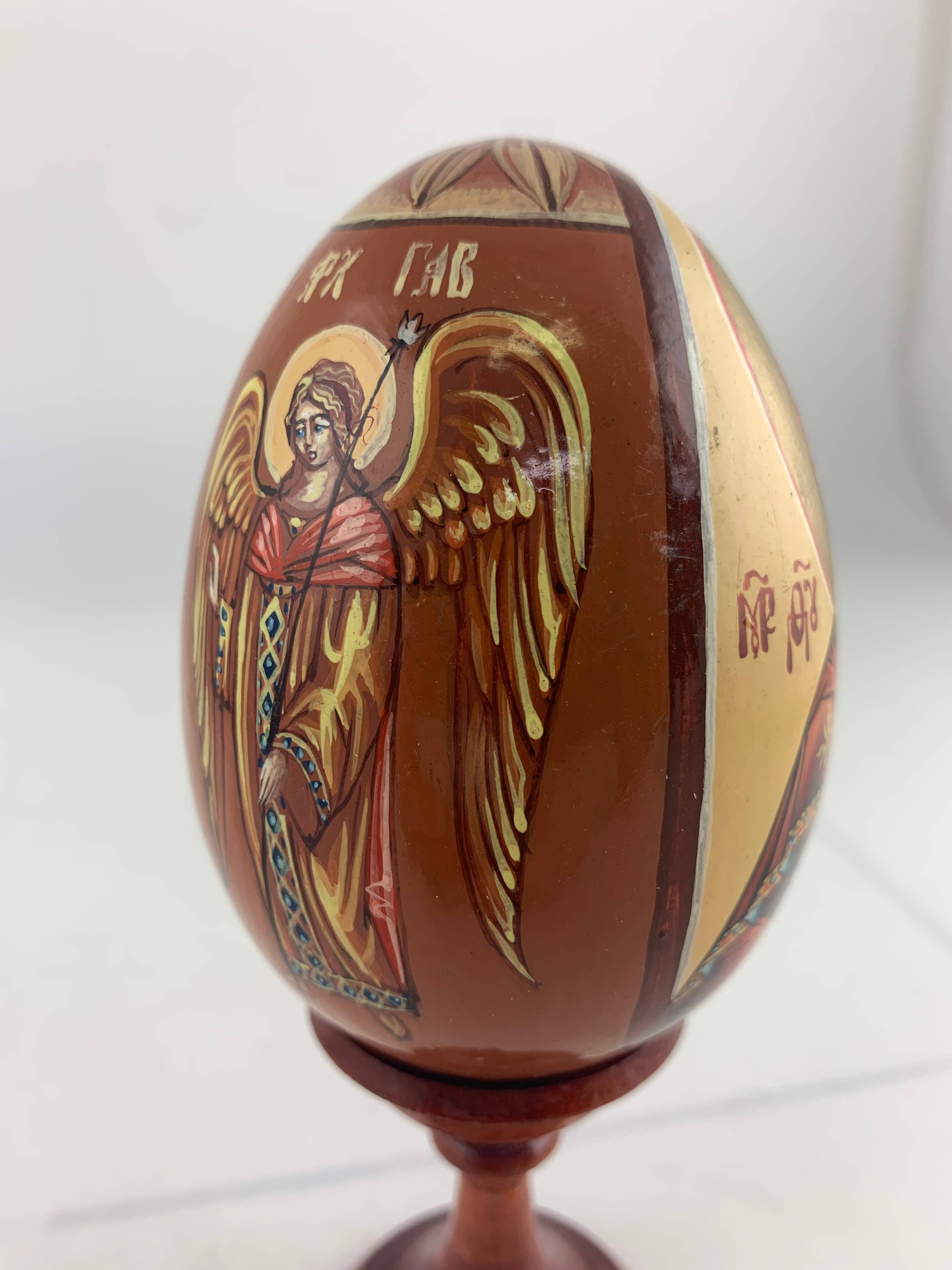 Golden Cockerel - Vendita all'ingrosso Decorazioni da tavolo - Uovo iconico ortodosso panoramico vintage30