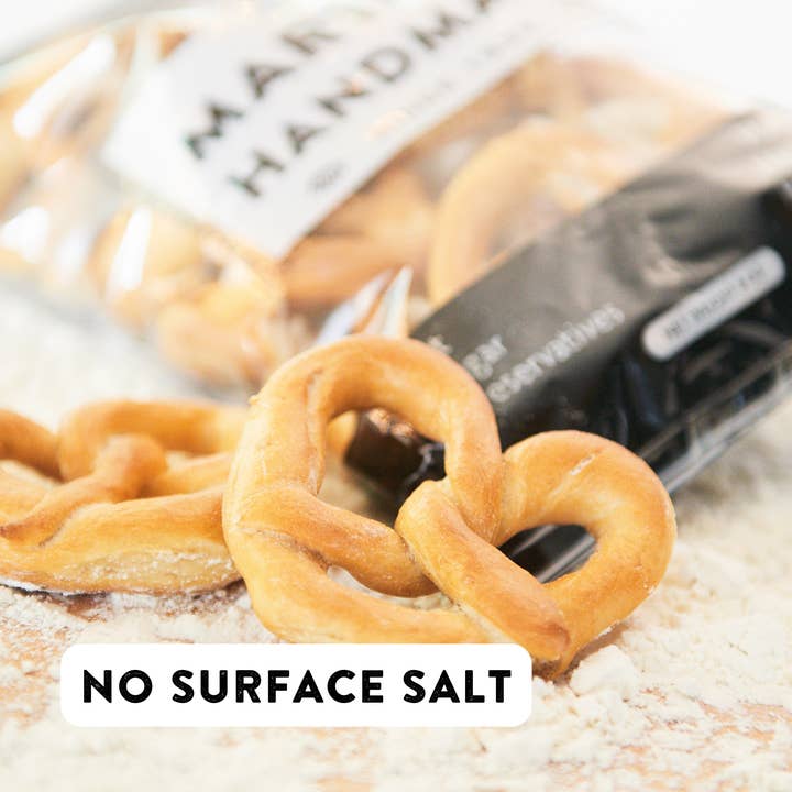 Martins Handmade Pretzels - Vente Bretzels - Bretzels faits à la main, non salés - sacs de 8 oz
