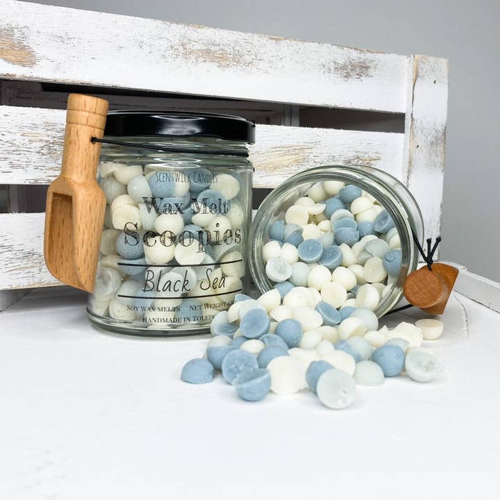 Black Sea Wax Melt Scoopies for wholesale by ScentWick Candles