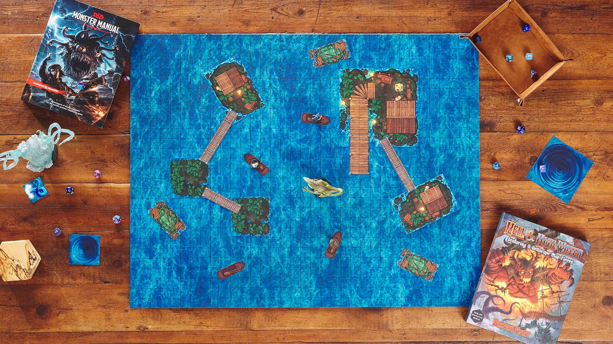 1985 Games – wholesale Board game – Dungeon Craft – Hell & High Water Book 2D Terrain for DnD6