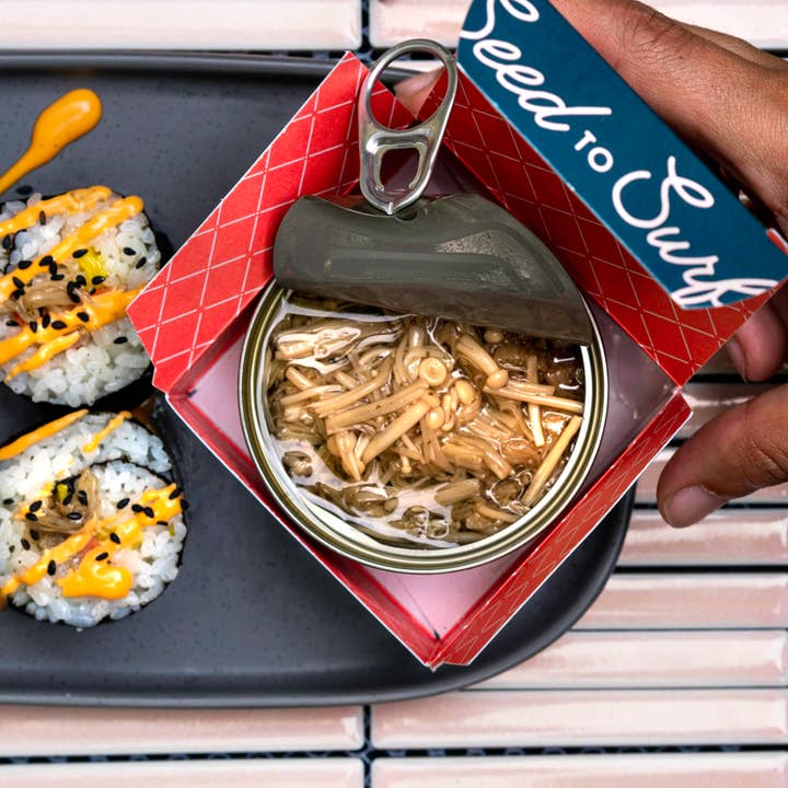 Seed to Surf - Wholesale Shelf-stable prepared meal - Enoki Mushroom Snow Crab (Vegan)6