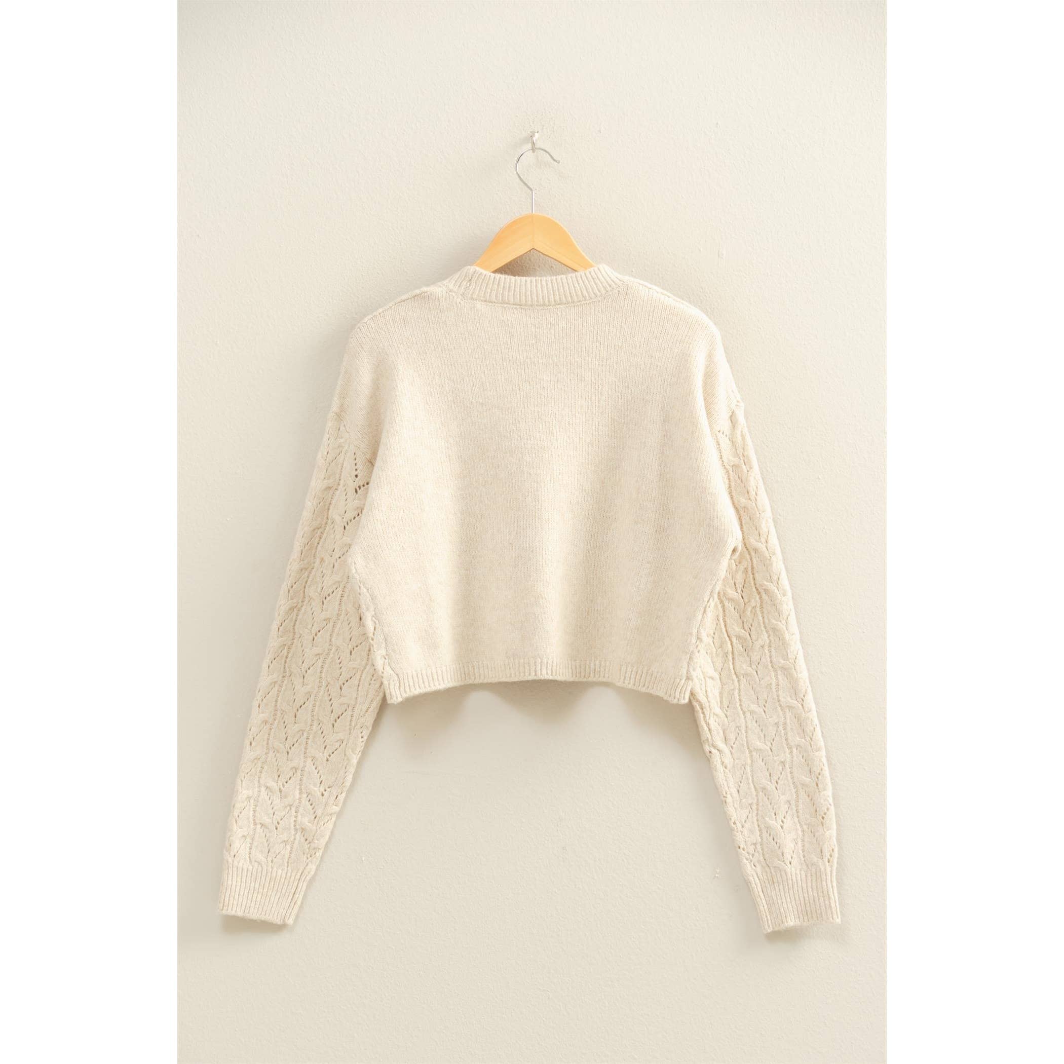 HYFVE - Wholesale Knit Sweater - Women's - Cropped Cable Knit Sweater17