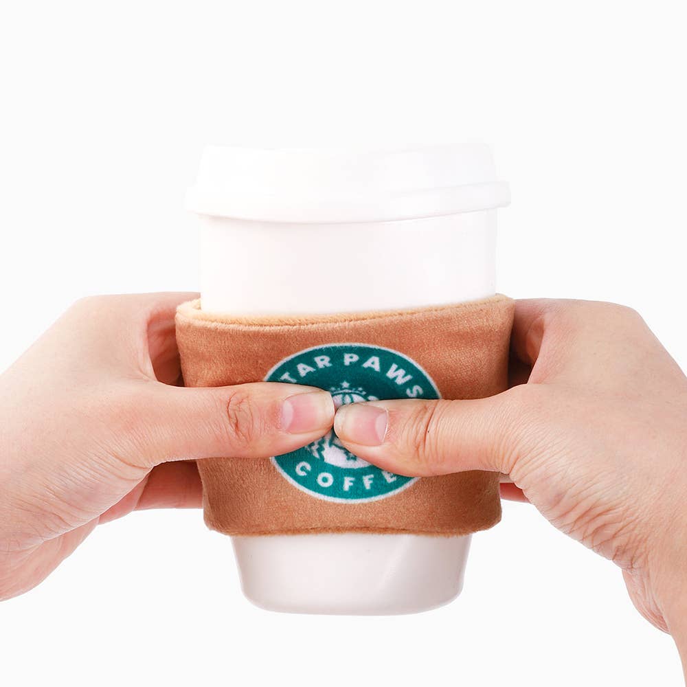 Hugsmart Products Inc - Wholesale Pet Squeaky Toy - Dog - HugSmart Pet - Coffee Hour | StarPaws Coffee- TPR Rubber Toy1