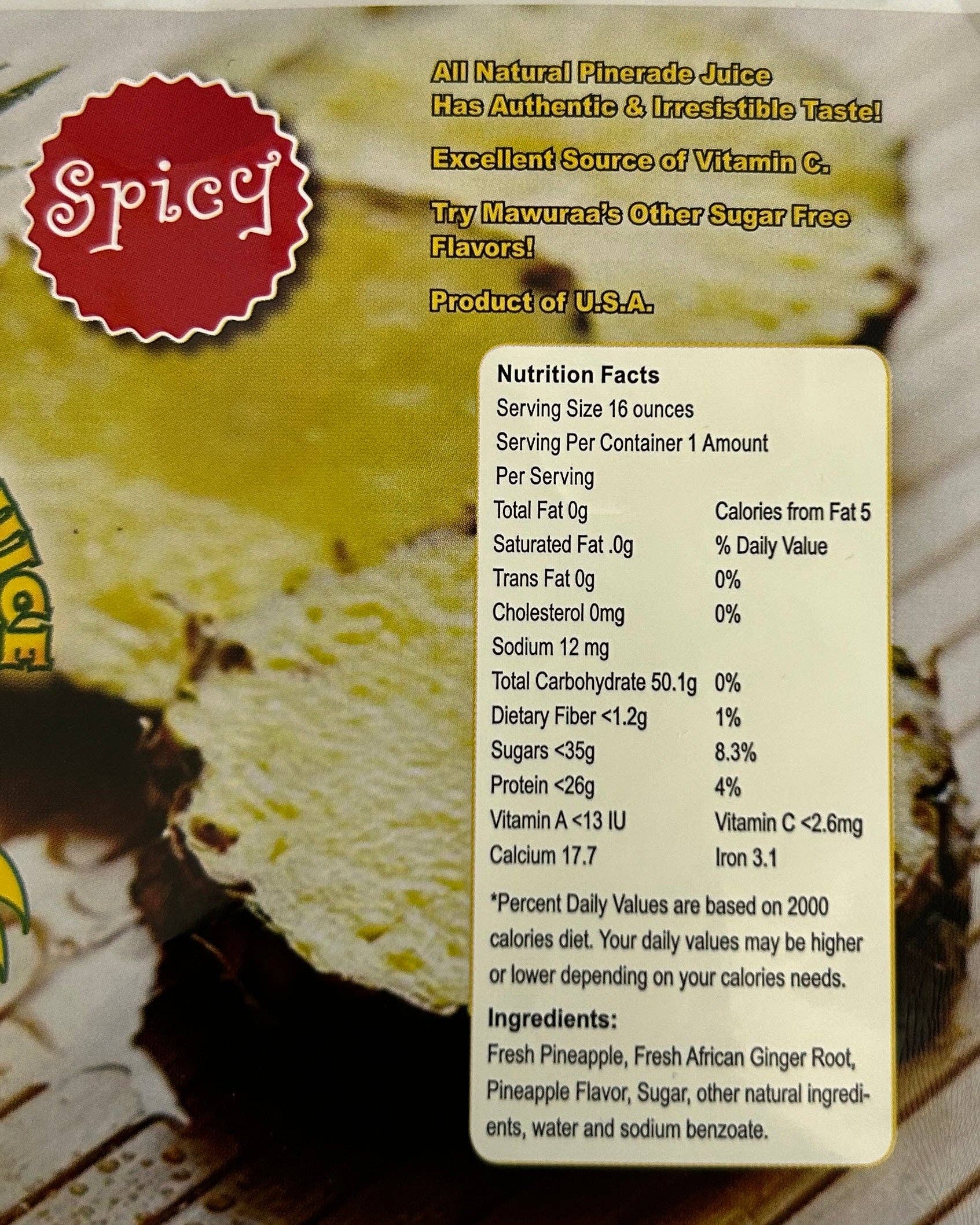 Mawuraa’s Beverages - Wholesale Fruit Juice - PINERADE (24 Per Box)1