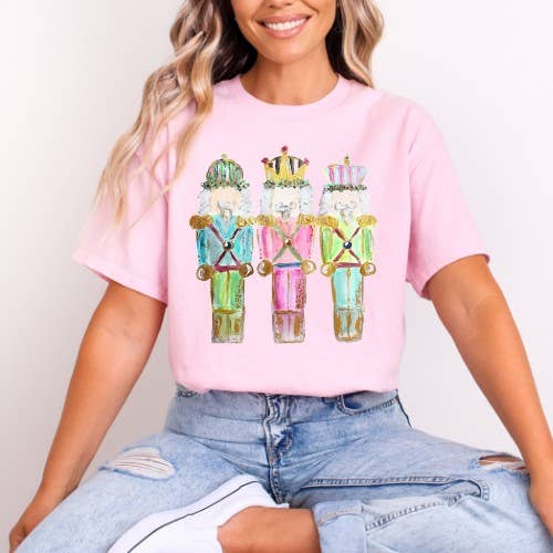 Abstraktes Nussknacker-T-Shirt Weihnachten für den Großhandel von Madison Avenue