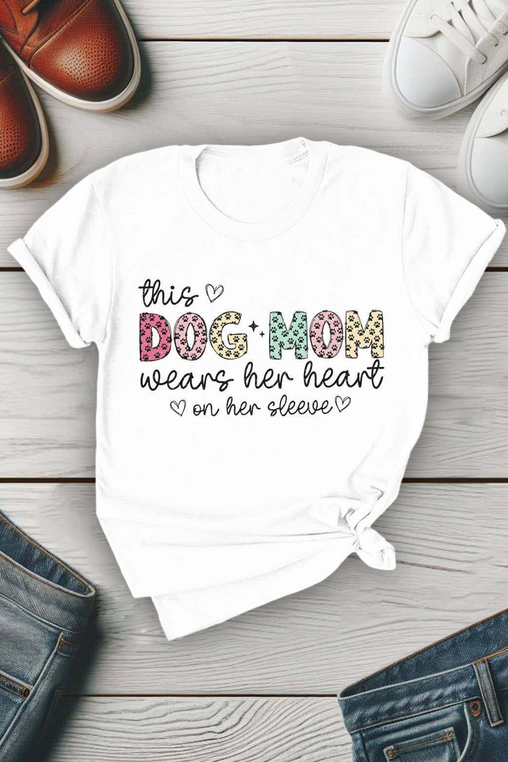 Top Avenue - Vendita all'ingrosso Maglietta serigrafata - Donna - This Dog Mama Wats Her Her Her Her Her Her Her Her Her Her Her Her Her H0