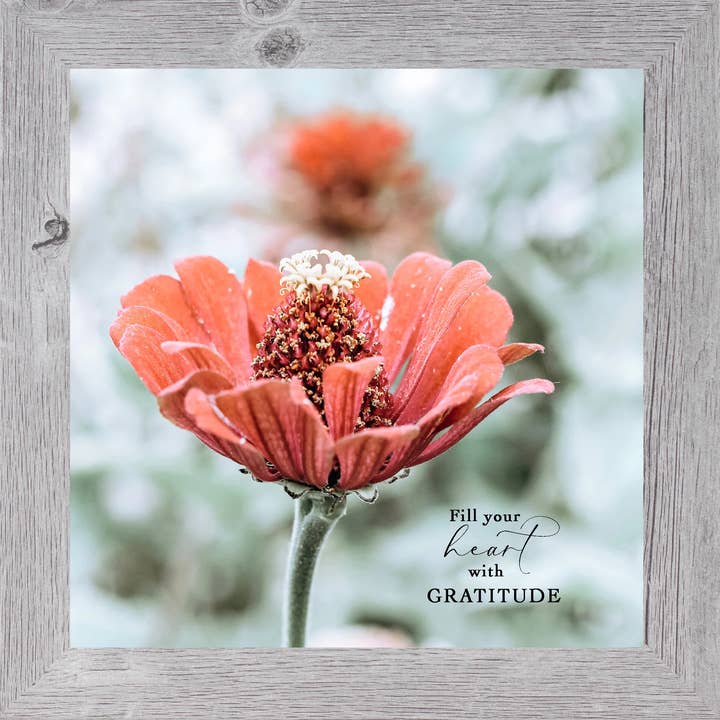 Fill Your Heart With Gratitude Art Sign Floral Corral for wholesale by Summer Snow Art