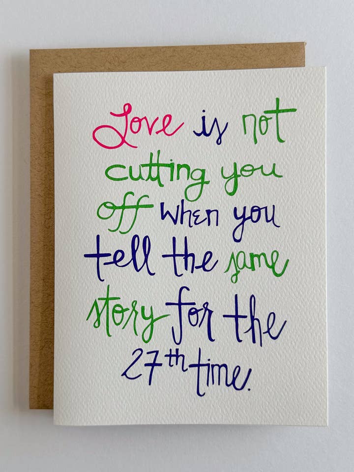 Misma historia, amor para venta al por mayor de Wild Card Creations