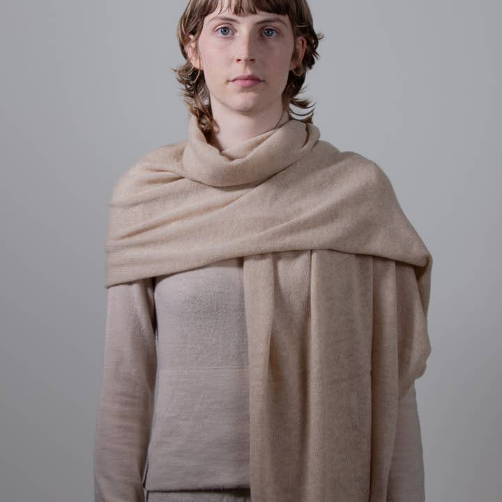 elenomad - Wholesale Scarf - Unisex - LOOSE EDGE - 100% Pure Cashmere Knitted Wrap Scarf , 60*180 cm11