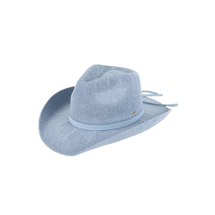Hana - Wholesale Cowboy Hat - Women's - C.C Terry Cloth Band Trim Cowboy Hat