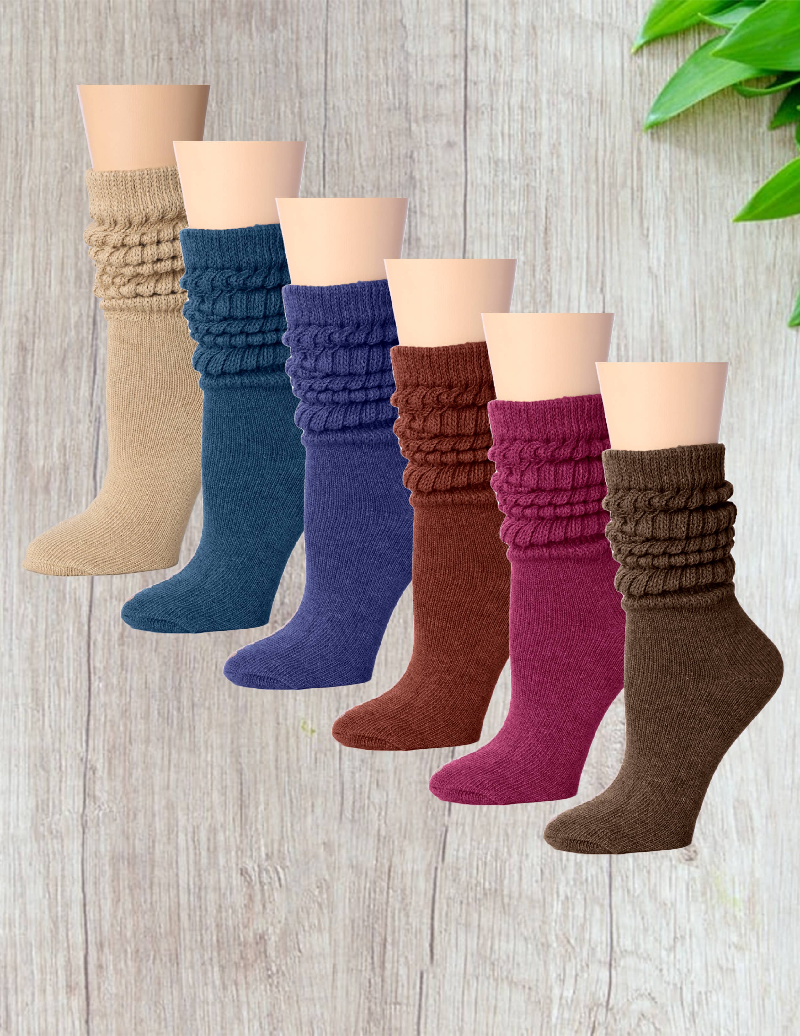 Isadora, Tipi toe, & James Fiallo - Wholesale Socks - Women's - Women's 1 Pack Tipi Toe Slouch Colored Crew Boot Sock9